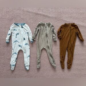 Kyte Baby Bamboo Footie Zipper Pajamas Bundle | 0–3 Months